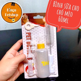 (Hình tự chụp) Bình ti sữa 50ml bằng silicon trong suốt dành cho thú cưng