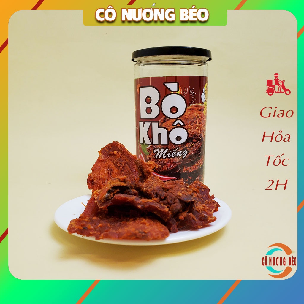 Bò Khô Miếng [100% thịt bò] hũ 170g đồ ăn vặt ngon | BigBuy360 - bigbuy360.vn