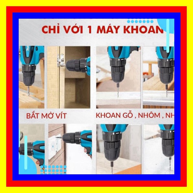 [Chính Hãng] Máy Khoan Pin Makita 12V kèm phụ kiện . #