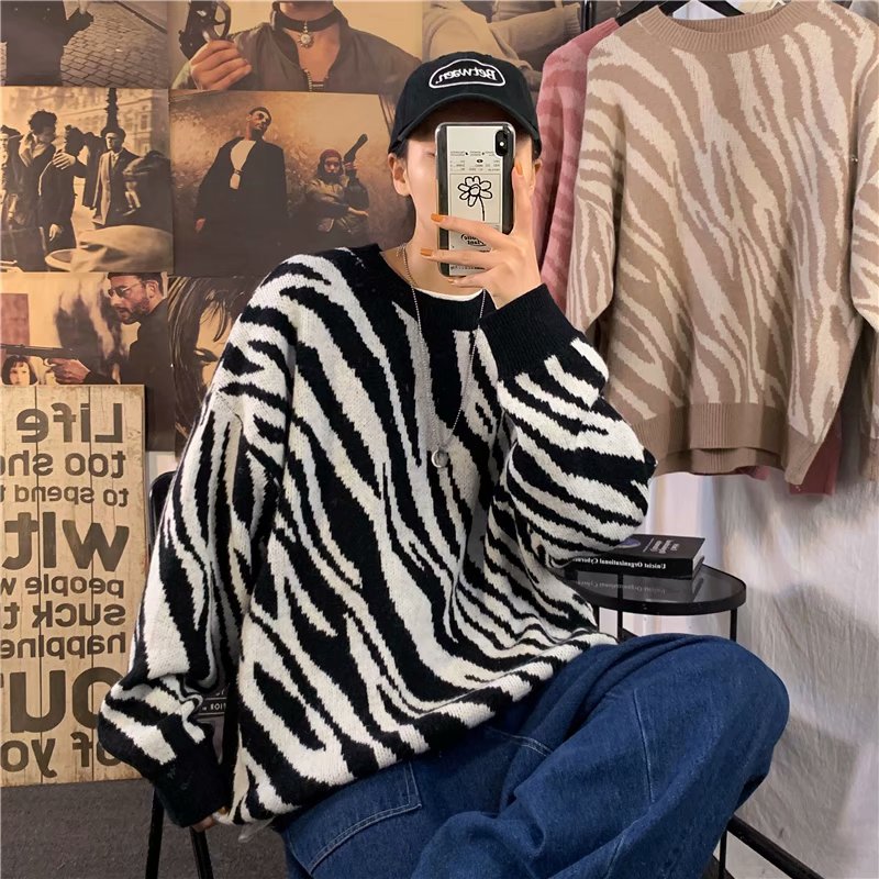 Áo len họa tiết kẻ sọc tay dài thời trang dành cho nam (3 màu sắc)