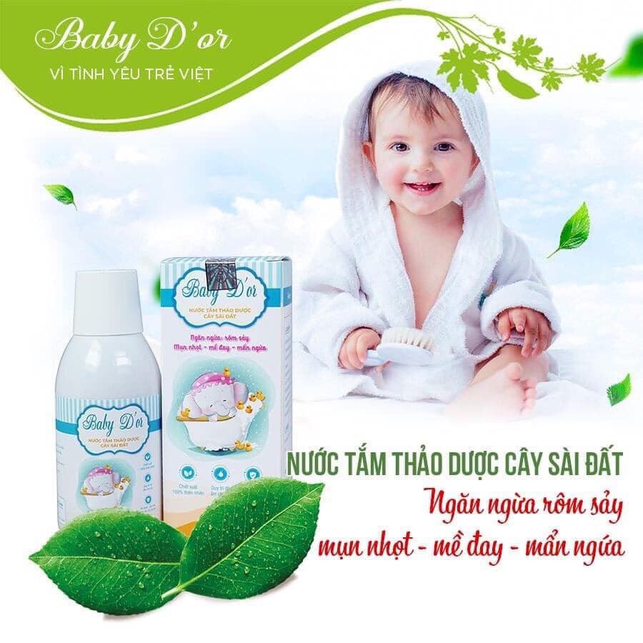 Sữa tắm thảo dược cây sài đất BABY DOR - chai 200ml