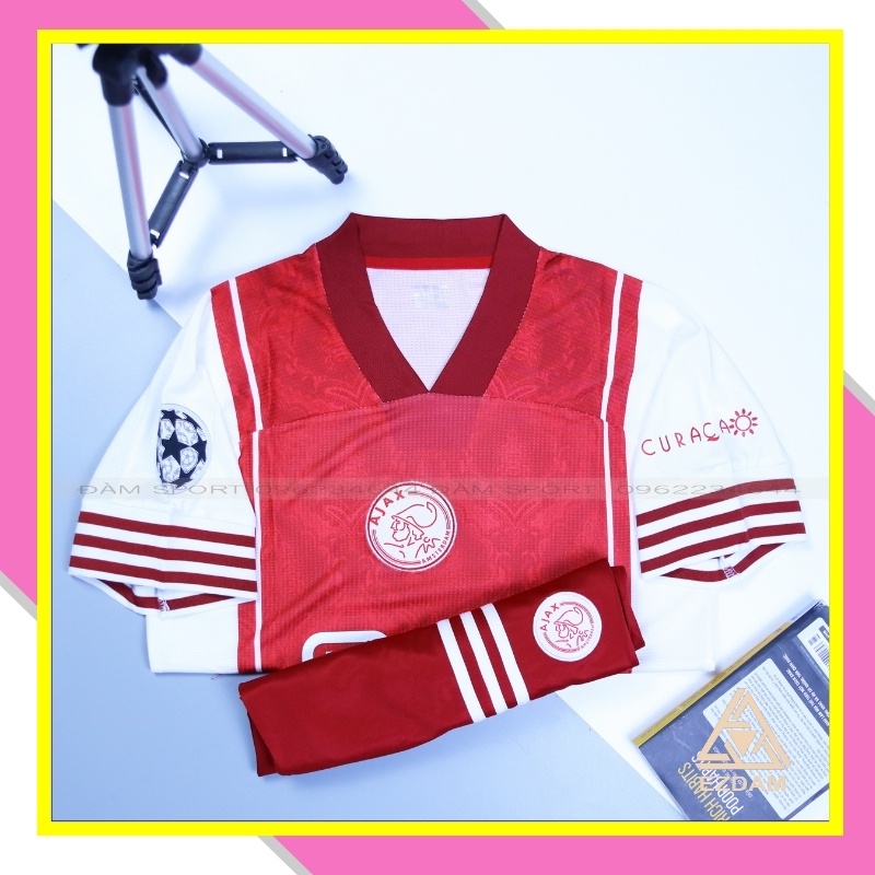 Bộ Áo Bóng Đá  Ajax Cao Cấp  Sân  Nhà  20/21, Bộ Áo Đá Banh Hàng Thái Chất Poliste Thấm Hút Mồ Hôi