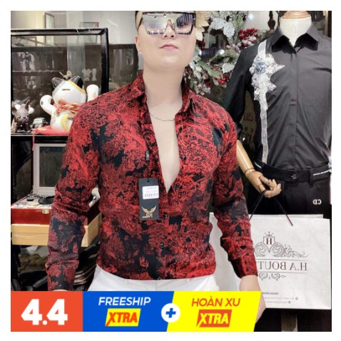 [FreeShip HCM 99K] Áo Sơ Mi Nam Nữ Dài Tay In Họa Tiết 3D Chất Lụa Cao Cấp Năm Nay 1006 TITI Fashion SS04