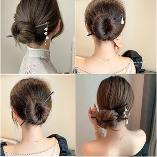 Trâm cài tóc gỗ đính hạt phong cách cổ điển Tatitava