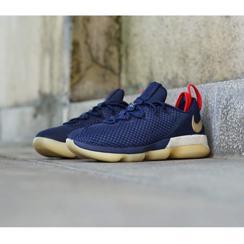 [2hand] Giày Thể Thao NIKE LEBRON 14 LOW MIDNIGHT NAVY 878635-400 GIÀY CŨ CHÍNH HÃNG