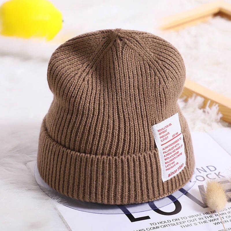 Mũ Beanie Cotton Mềm Mại Màu Trơn Cho Bé 0-24 Tháng
