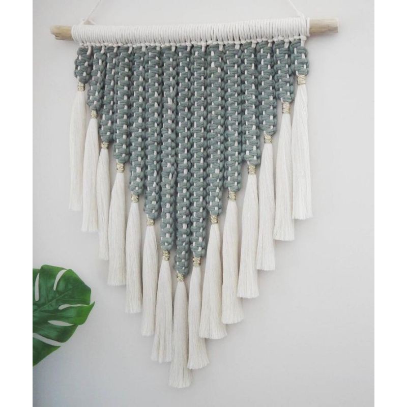 Mành treo tường trang trí macrame decor phong cách bắc âu