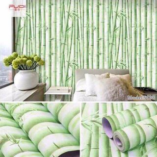 10m giấy dán tường rừng trúc xanh