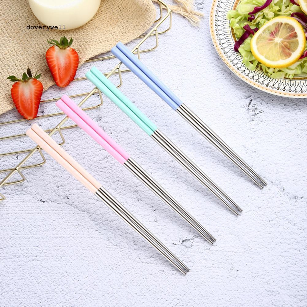 Đũa ăn chống trượt bằng thép không gỉ