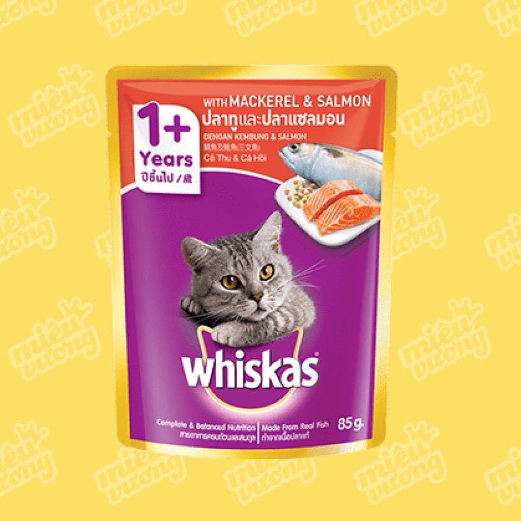  FREESHIP ĐƠN 50K_Thức ăn Whiskas vị cá ngừ cho mèo con cao cấp 85g