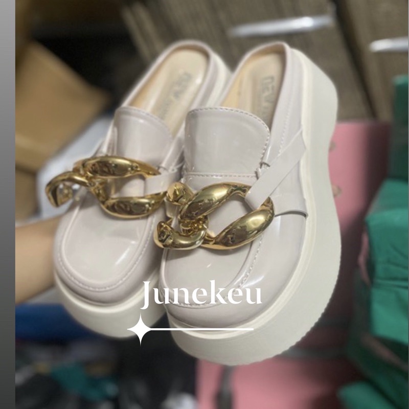 GIÀY OXFORDS THẤP CỔ MŨI TRÒN TO ULZZANG có xích đế thấp gót