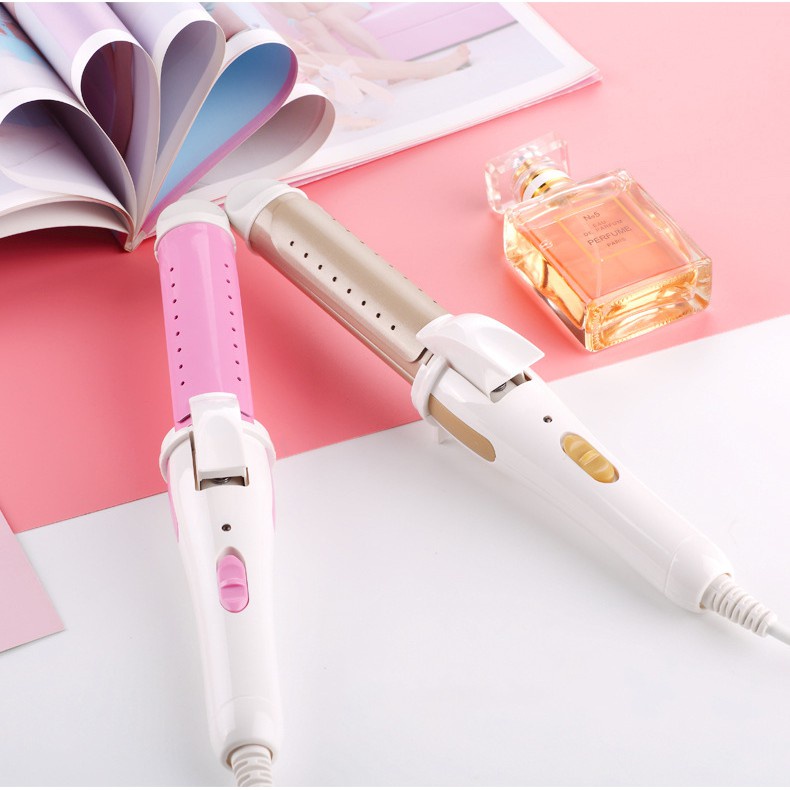 Máy Làm Tóc Máy Uốn Tóc Mini Tạo Kiểu 2in1 Đa Năng Siêu Bền Sun.z