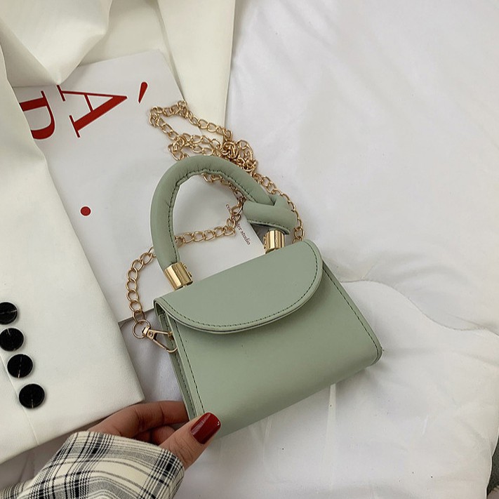 IELGY Túi đeo chéo có dây xích phong cách thời trang sang trọng dành cho nữ