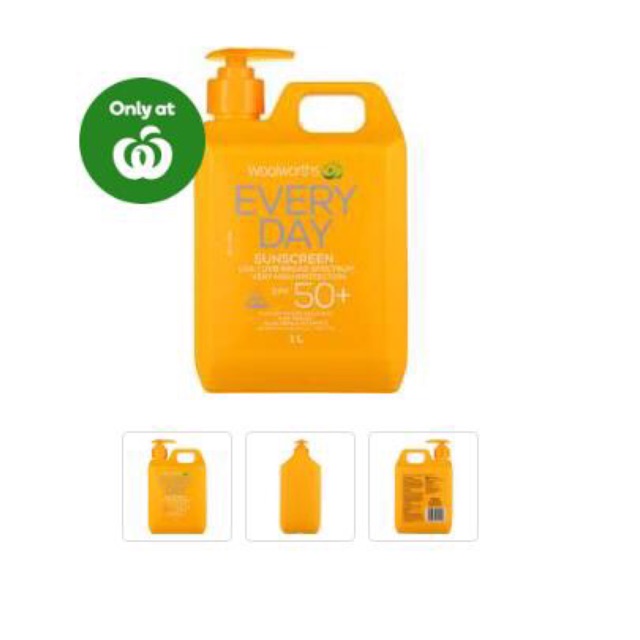 Kem chống nắng woolworths everyday SPF 50+