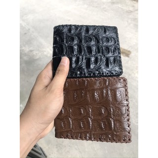 ♥️FREESHIP♥️ Ví Bóp Nam Da Cá Sấu Siêu Bền [ 100% ảnh thật da thật ]
