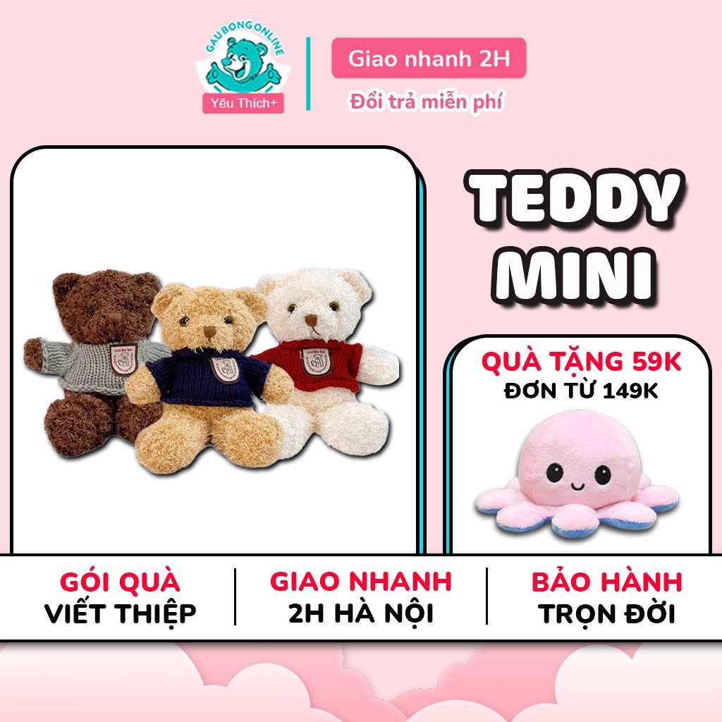 [Mã LIFE0503TOYS giảm 10% đơn 0Đ] Gấu bông head tales nhỏ kích thước 20cm