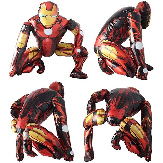 Bong Bóng Hình Người Nhện/Iron Man 3D Độc Đáo Trang Trí Tiệc Sinh Nhật