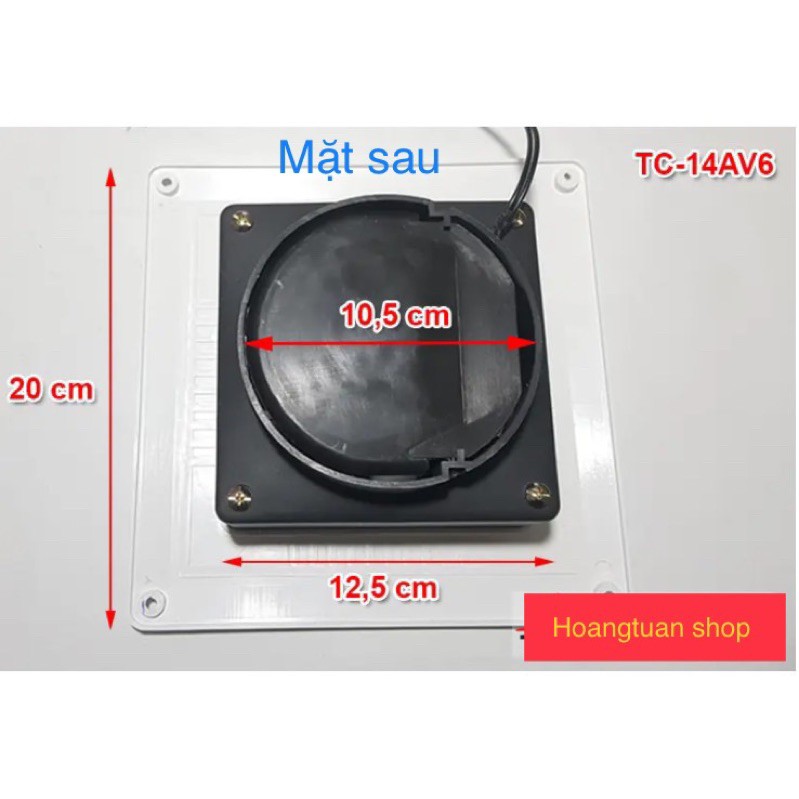 [Freeship toàn quốc từ 50k] Quạt hút thông gió 1 chiều 14AV6 125x125mm TICO