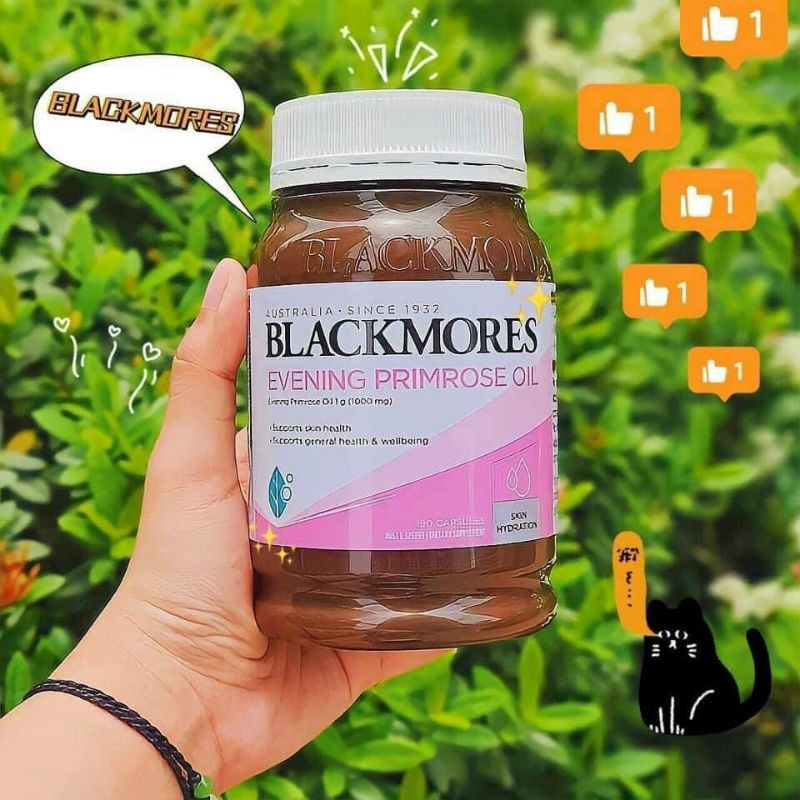 Tinh dầu hoa anh thảo Úc Blackmore Oil 1000 đẹp da, chống lão hóa, cân bằng nội tiết tố