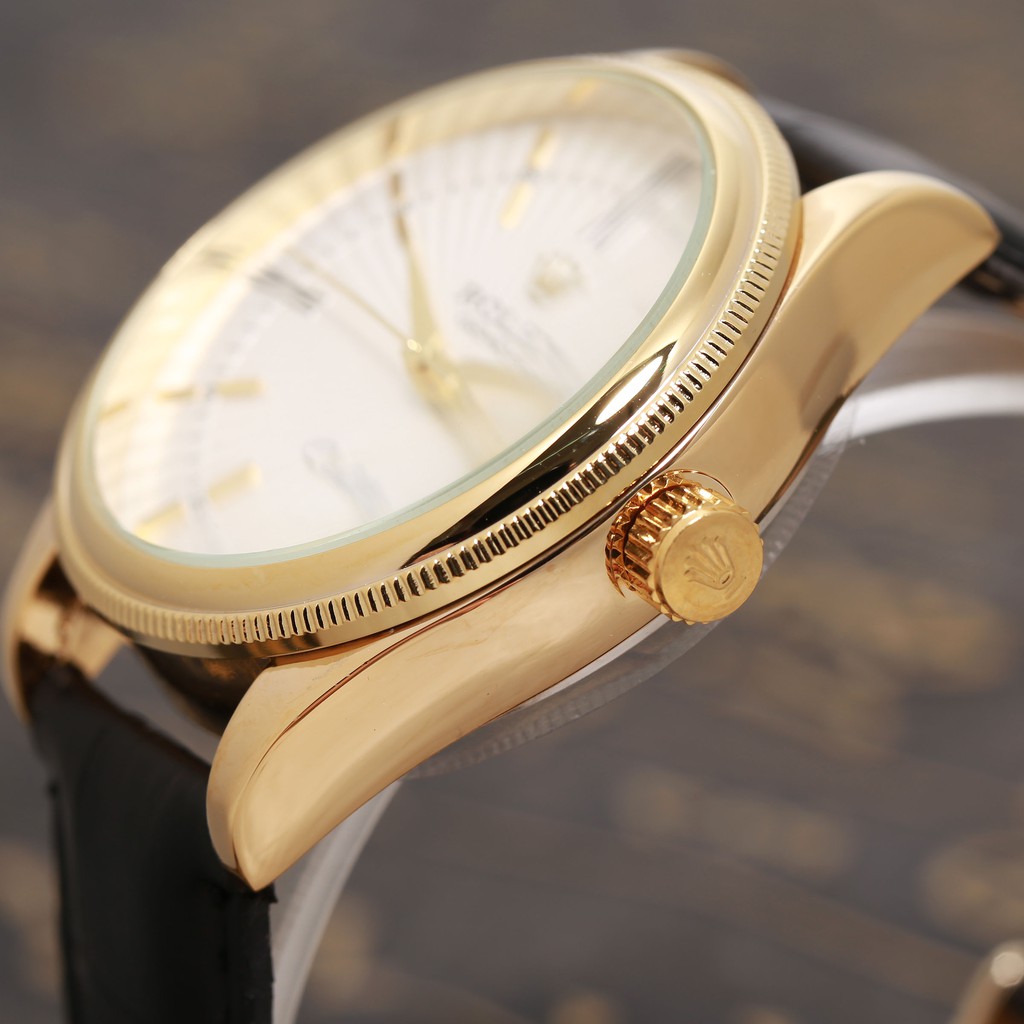 Đồng hồ nam RL máy pin mặt tròn dây da cao cấp có bảo hành DH507   shop106 | BigBuy360 - bigbuy360.vn