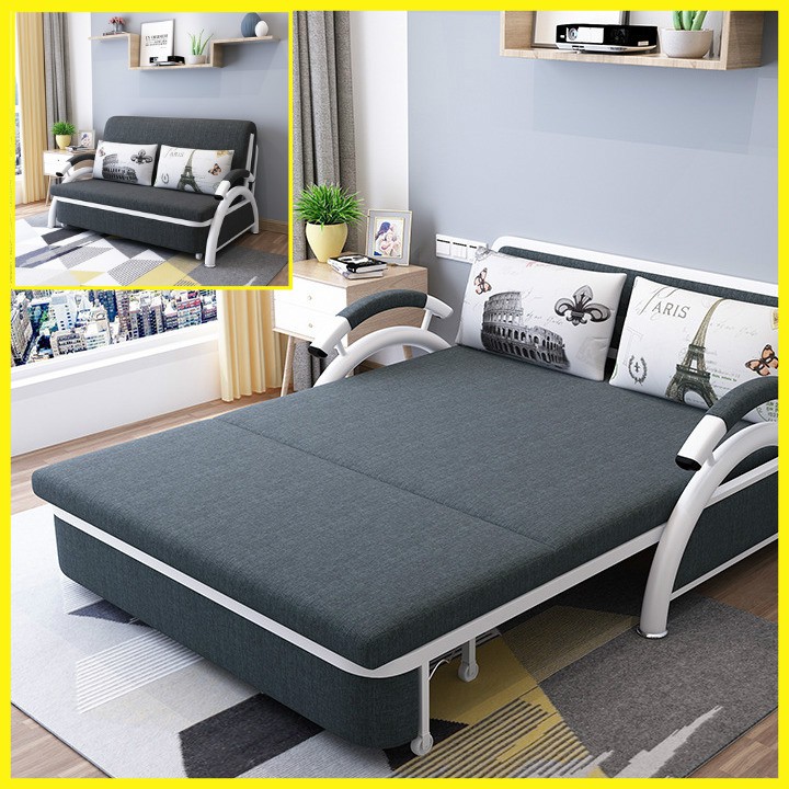 Ghế sofa  giường - Ghế sofa giường - Giường sofa đa năng gấp gọn thành ghế. KT: 1m3x1m9