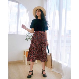 CHÂN VÁY HOA MIDI XINH XẮN