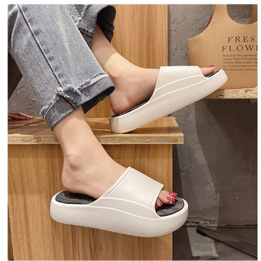 ( LOẠI ĐẶC BIỆT ) DÉP BÁNH MÌ NAM NỮ ĐẾ CAO 4CM SIÊU NHẸ HOTREN