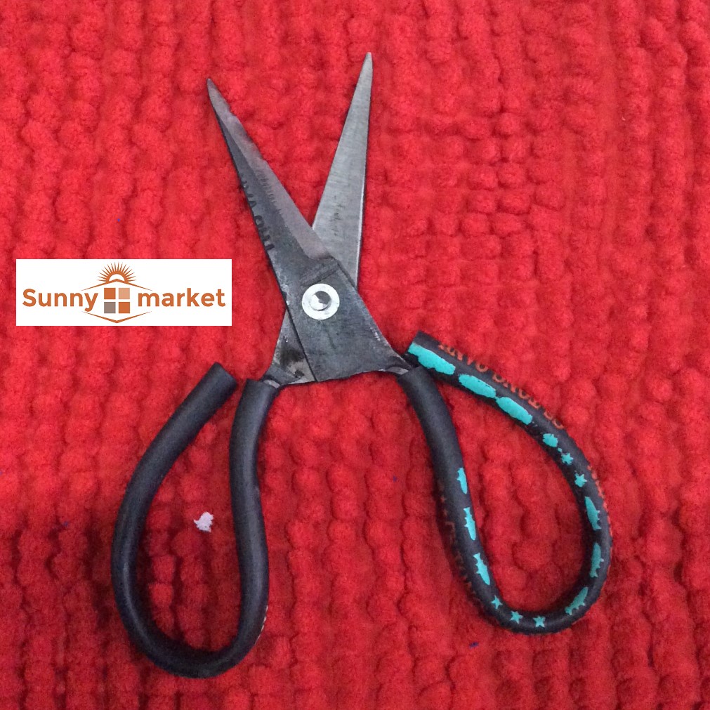 Kéo thép đen siêu bén, kéo thép đa năng loại lớn dài 23.5cm