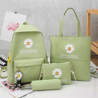 Set  balo, túi thời trang - HOA CÚC - balo thời trang