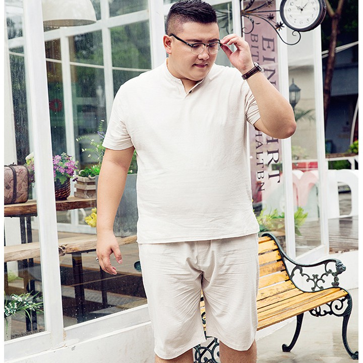 Bộ đồ big size nam vải lanh | BigBuy360 - bigbuy360.vn