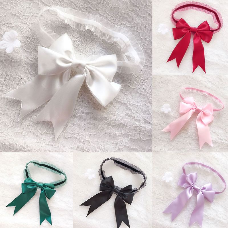 1 Vòng Ren Ruy Băng Thắt Nơ Đeo Đùi Màu Trơn Cho Cô Dâu