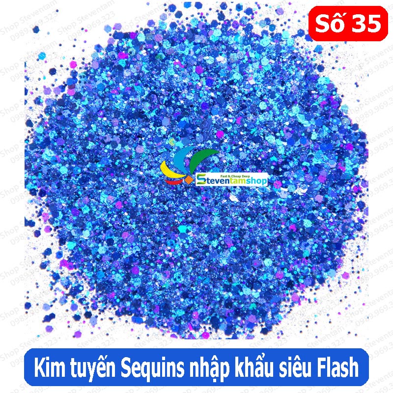 Kim tuyến Sequins siêu sáng mã số 35