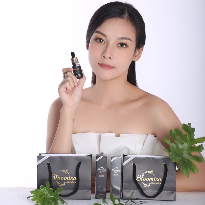 Chính hãng Serum Bloomisa Mịn da xử lý mụn an toàn - Chiết xuất hoàn toàn từ tinh chất thiên nhiên Freeship toàn quốc