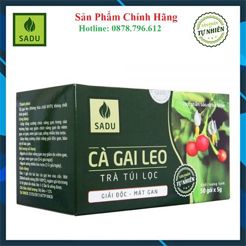 Cà Gai Leo Trà Túi Lọc 250Gr Sadu - [CHÍNH HÃNG] - Cách tốt nhất để bảo vệ gan