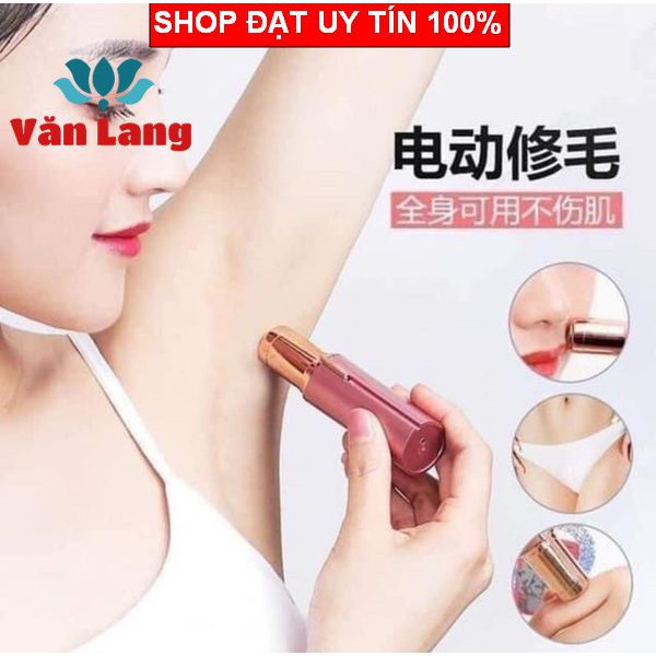 Bút máy cạo tỉa chân lông mày, Dao tỉa chân mày bằng điện - Có kèm pin