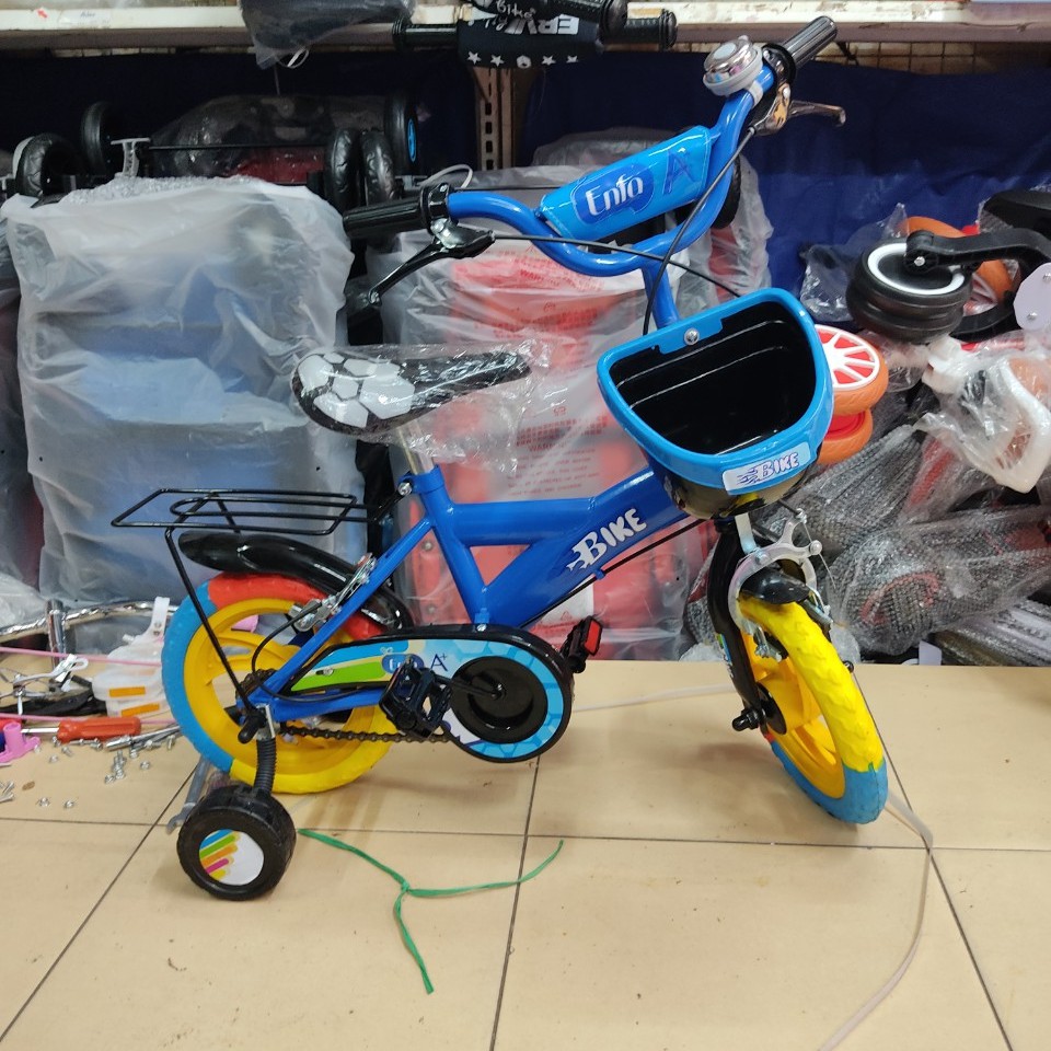 Xe đạp 4 bánh 12,14 inch Nhựa Chợ Lớn cho trẻ em 2 tuổi trở lên