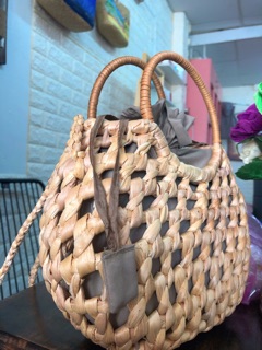 Túi lục bình handmade đan thưa R2