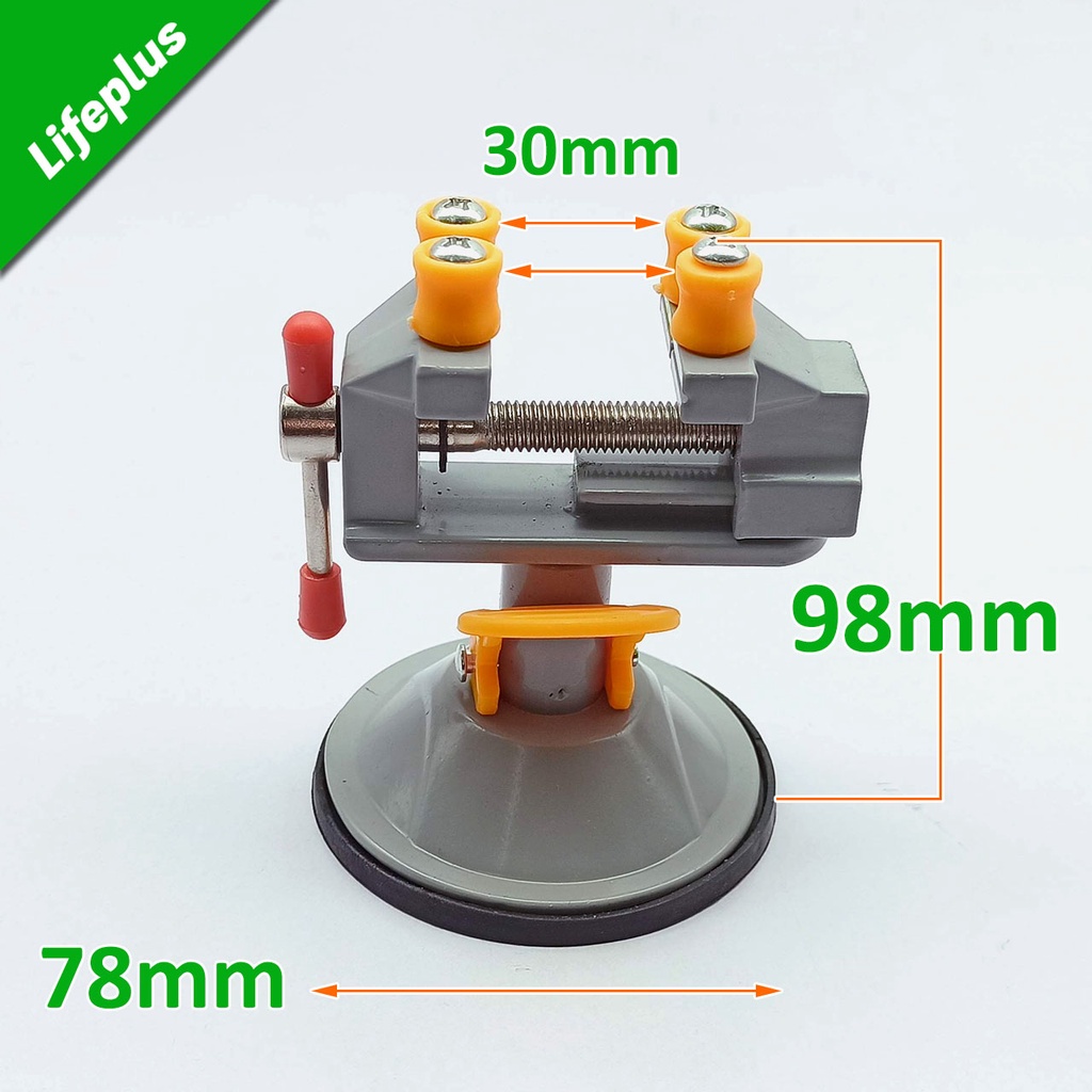 Ê tô mâm xoay hít bàn kẹp cầu độ mở 30mm