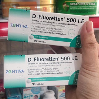 [HÀNG XÁCH TAY NỘI ĐỊA ĐỨC] VITAMIN D-FLUORETTEN 500 I.E