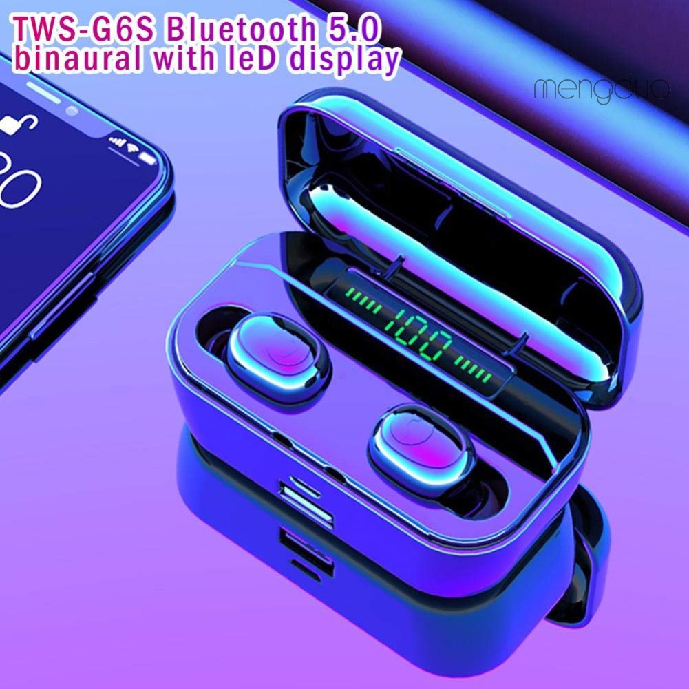 Tai Nghe Nhét Tai G6S Kết Nối Bluetooth 5.0 Kèm Hộp Sạc