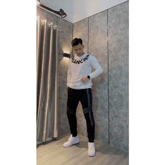 Áo nỉ nam dài tay kiểu dáng thể thao năng động