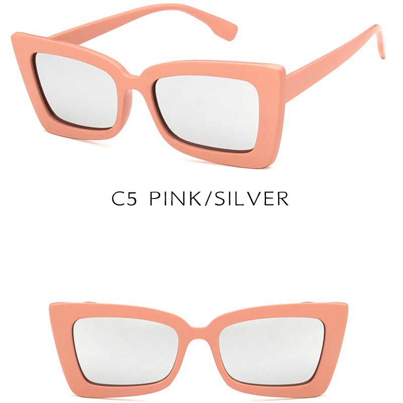 Kính mát mắt mèo chống UV400 phong cách Retro Hàn Quốc