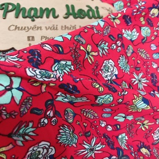 lụa Hàn châu hoa nhí may áo dài