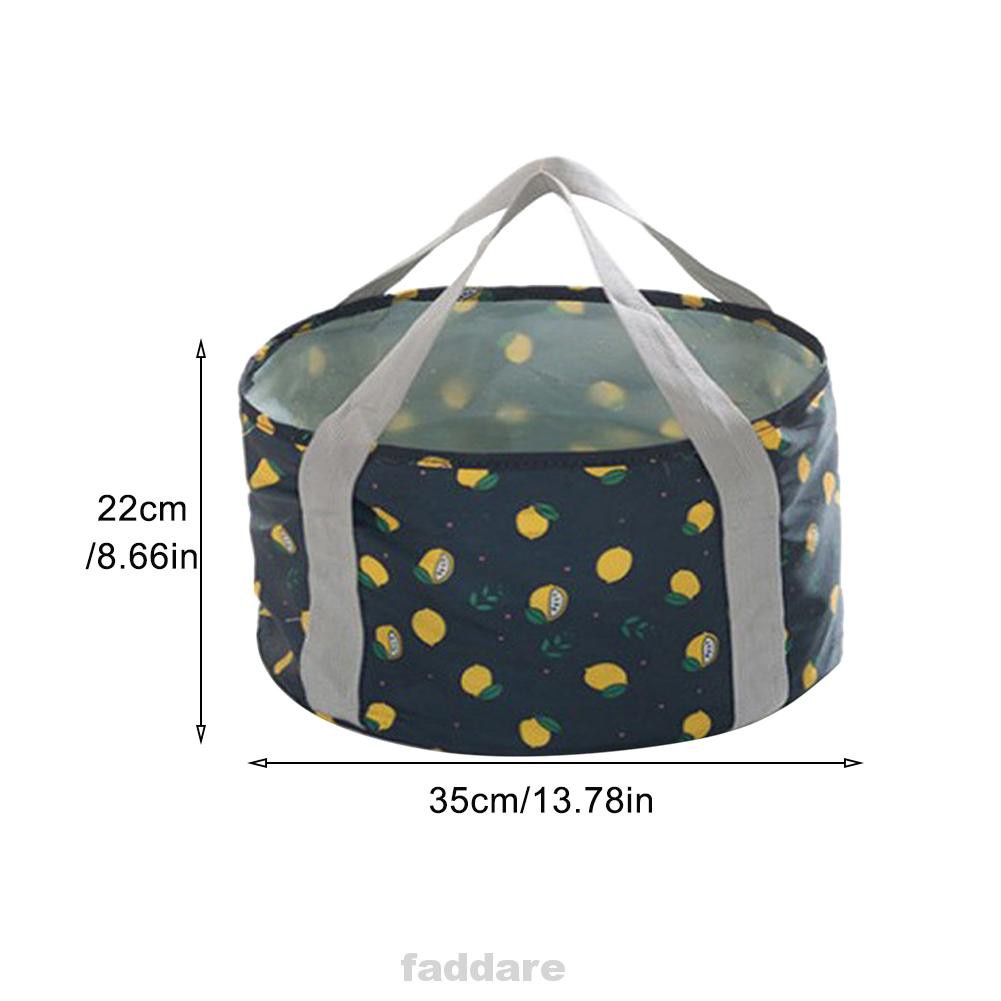 21L Practical Multifunctional Oxford Cloth Heat Resistant Outdoor Camping With Storage Bag Folding Footbath