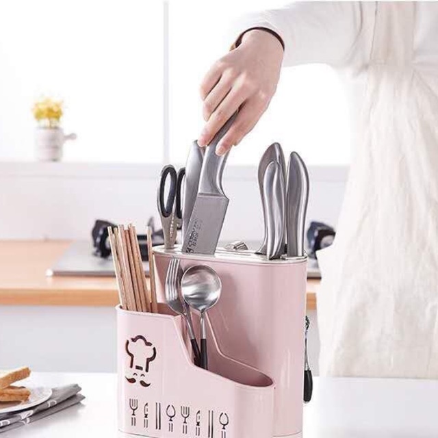 Giá Kệ Ống cắm dao kéo, đũa thìa đa năng tiện lợi