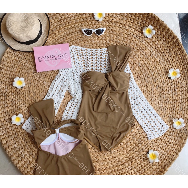 Bikini lệch vai, áo gọng đệm dày | BigBuy360 - bigbuy360.vn