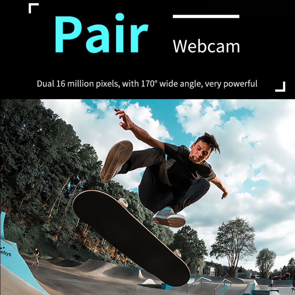 Camera WiFi Không Dây Mini HD 4K Ống Kính Kép 32 Triệu pixels Có Tầm Nhìn Ban Đêm