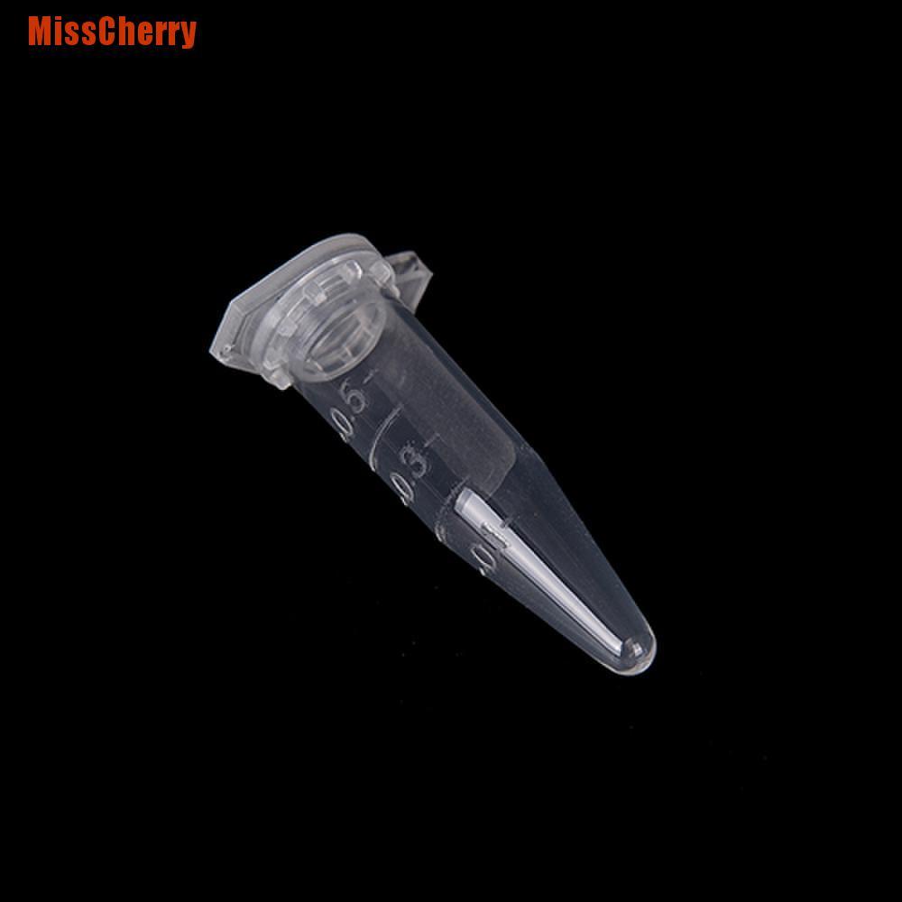 [MissCherry] 50X0.5Ml Lab Clear Micro Plastic Test Tube Centrifuge Vial Snap Cap Container Ab,