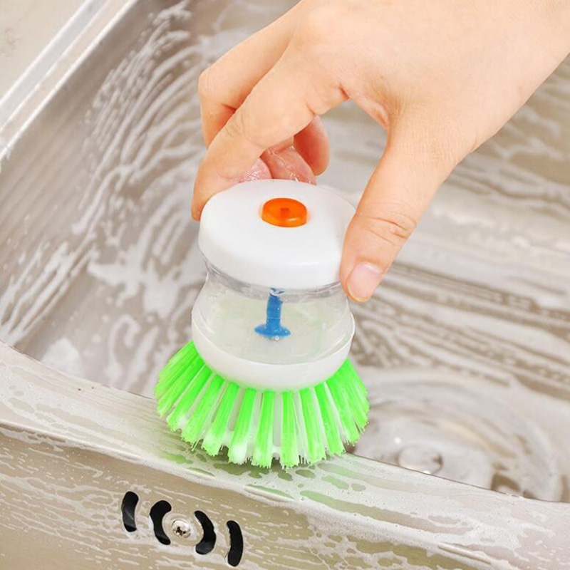 Bàn chải vệ sinh chén dĩa/ xoong nồi/ đồ dùng nhà bếp tự động màu sắc ngẫu nhiên tiện dụng dành cho nhà bếp