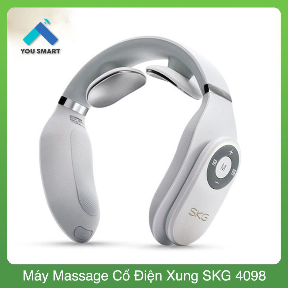 Máy Massage Cổ Điện Xung SKG 4098 - Hàng Nội Địa Cao Cấp Trung Quốc - Kèm Remote Điều Khiển - BH 12T